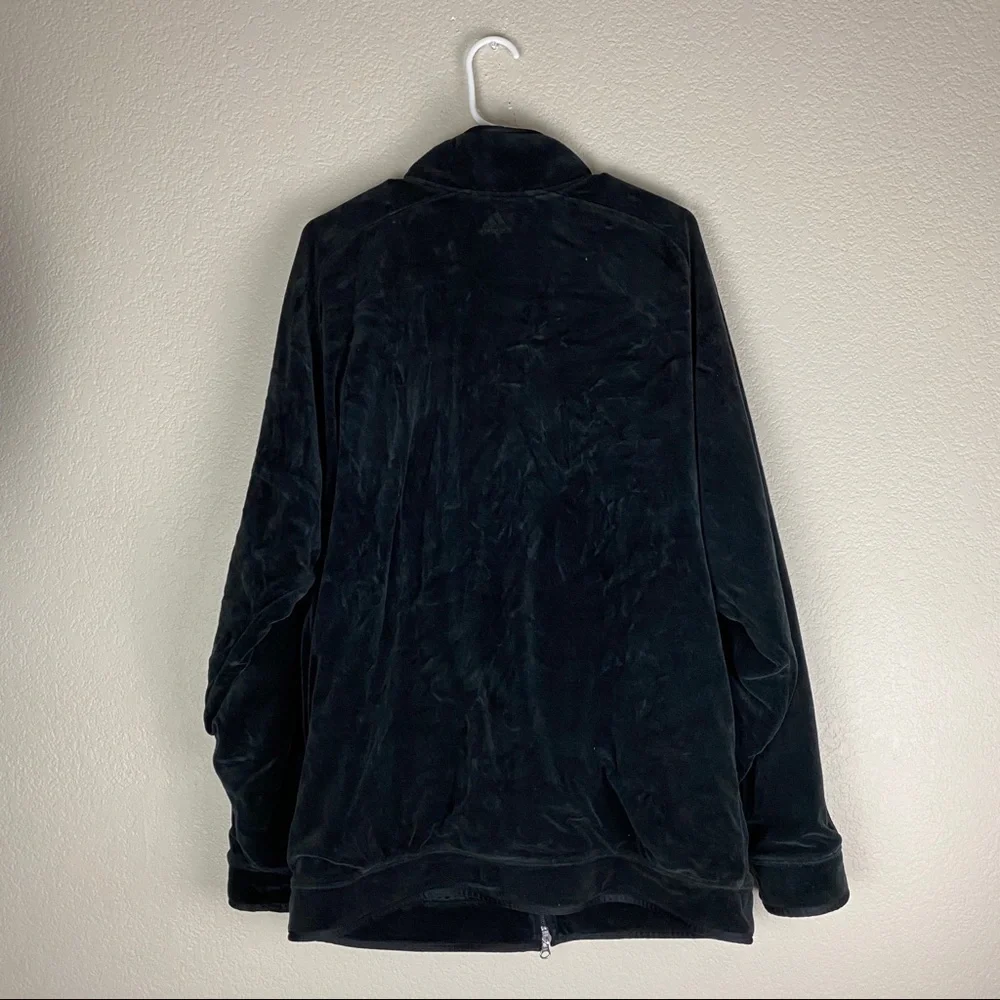 Adidas Black Velvet Jacket Mens Size Medium
